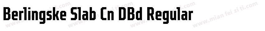 Berlingske Slab Cn DBd Regular字体转换